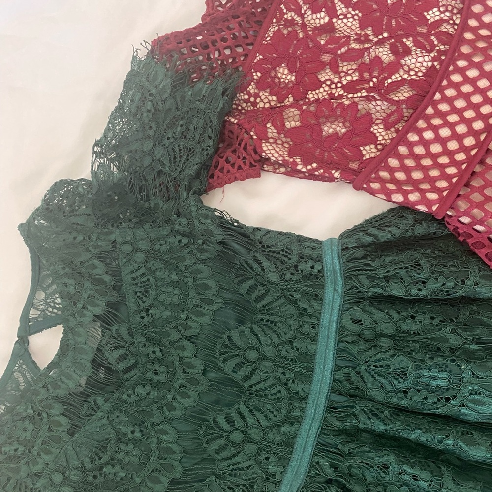 Lace Girls dresses. Size 8&10 BUNDLE